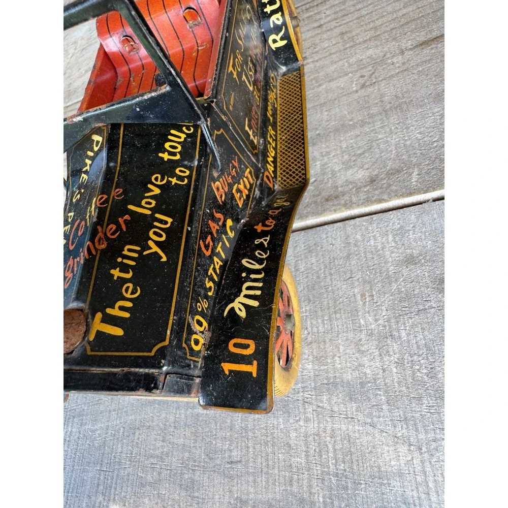 Vintage Very RARE Japan Metal Tin LINE MAR‎ toys Automobile Car 0-14009